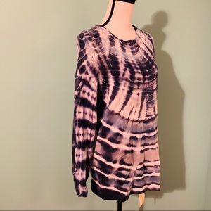 Raquel Allegra cashmere tie dye distressed sweater